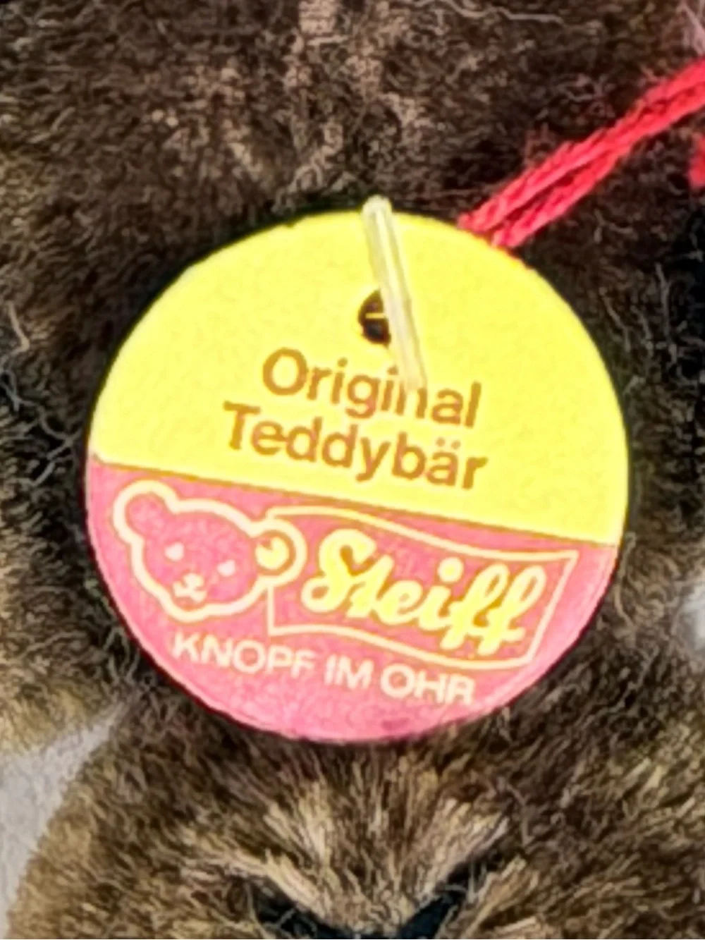 Vintage Steiff Miniature Mohair Teddy Bear 0206/10 Chocolate Brown 1984 NWT